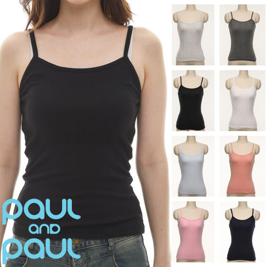 폴앤폴 여성 기본 끈나시 티셔츠 ACNY 8001