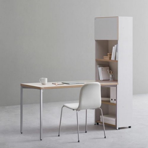 데스커 5단 기본형 상부도어형 h형 책상