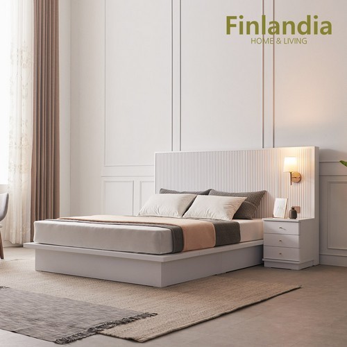 핀란디아 알리섬 침대 Q+협탁