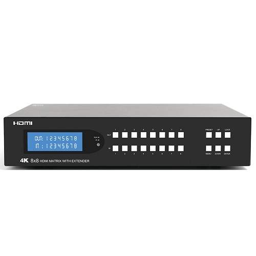 이지넷유비쿼터스 NEXTU NEXT-4870UHD-4K 8:8 HDMI 매트릭스 스위치