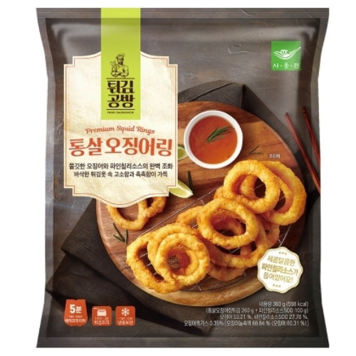 사옹원  튀김공방 통살오징어링 360g