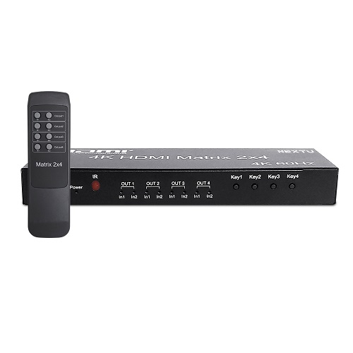 이지넷유비쿼터스 NEXTU NEXT-4224UHDM-DS 2x4 HDMI 매트릭스 스위치