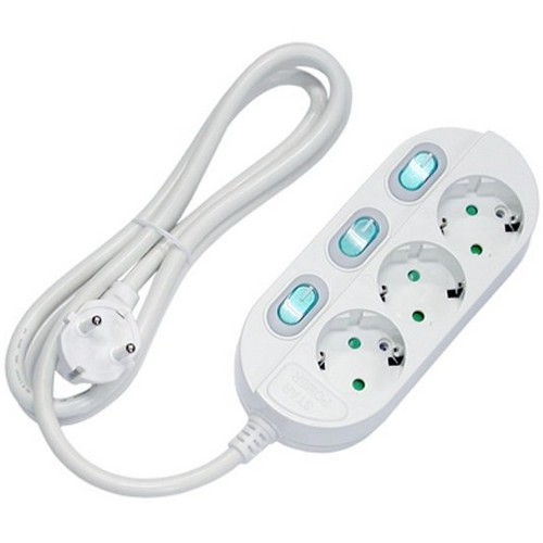 강원전자 NETmate 3구 개별스위치 접지 Safe 멀티탭