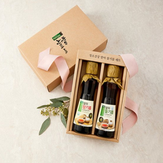 청오건강 국산 참기름 들기름세트 2호