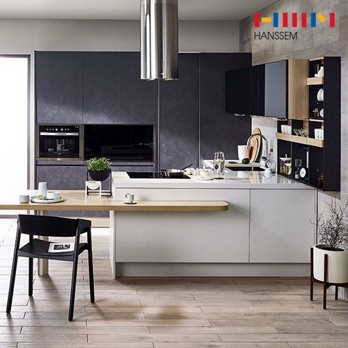 한샘  유로300 터치 키친 ㅡ자 키큰장형