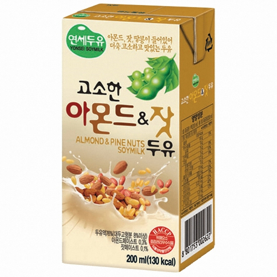 연세두유 고소한 아몬드 잣 두유 200ml