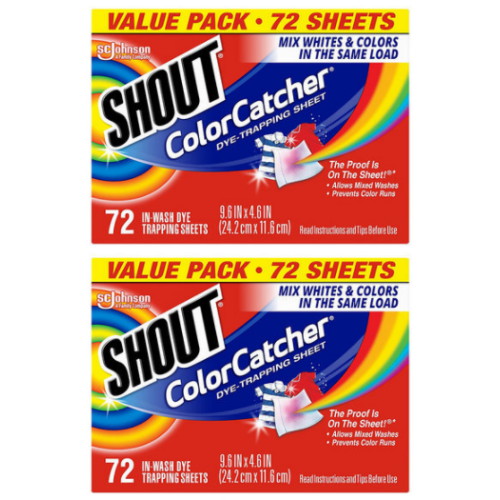 샤우트 컬러 캐처 시트세제 72매