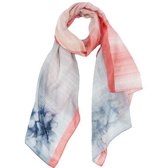 아가타 롱 스카프 레인보우 코랄 2UPP071CO