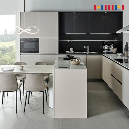 한샘  유로300 레더 ㅡ자 기본형