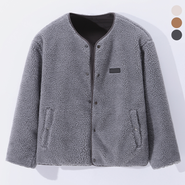 후앙스 에코양털 후리스 양면 리버시블 누빔 경량 점퍼 PWJP5636