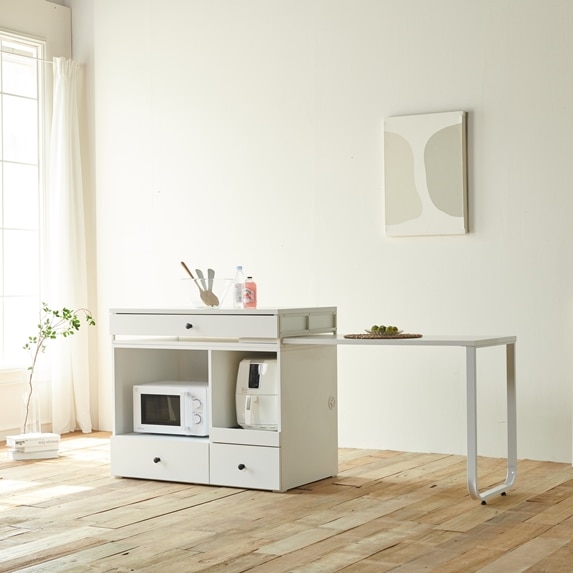 가족애가구 샤르망 홈바 확장형 렌지대형 아일랜드식탁 1200