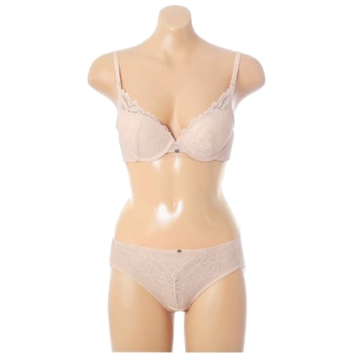 엘르이너웨어 블랙 레이스 딥 브이 브라 75A85C 컵진행 EBWBR571