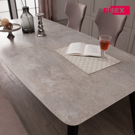  에넥스 조나단 세라믹 캐스팅 식탁 1800 [의자6개] 상품이미지