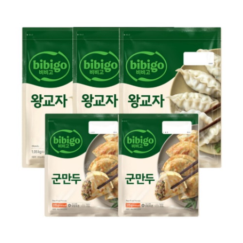 CJ제일제당 비비고 왕교자 1.05kg x 3 + 군만두 315g x 2