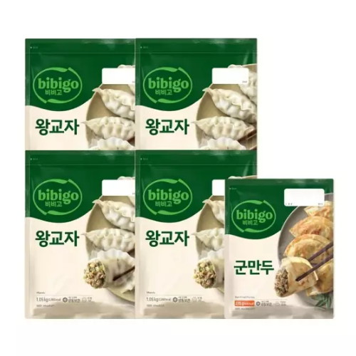 CJ제일제당 비비고 왕교자 1.05kg x 4개 + 군만두 315g