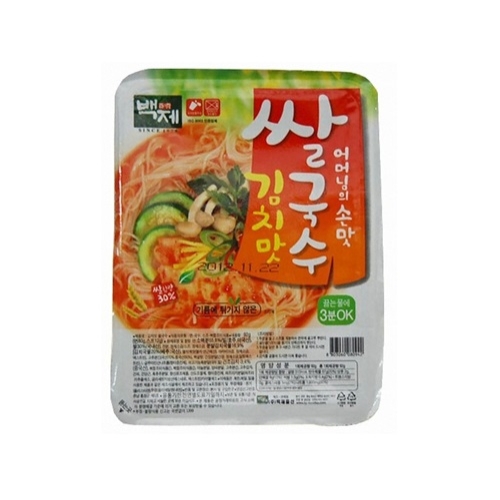 백제 김치맛 쌀국수 92g [5개]