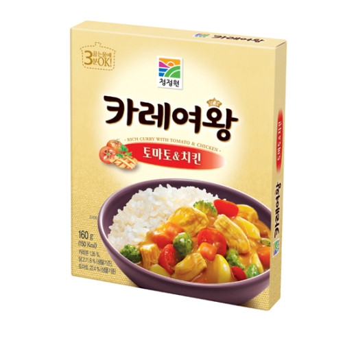 대상 청정원 카레여왕 토마토&치킨 160g