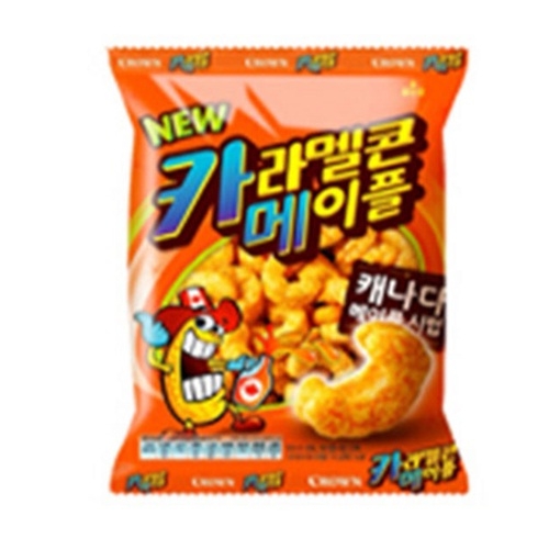 크라운제과  카라멜콘 메이플 74g