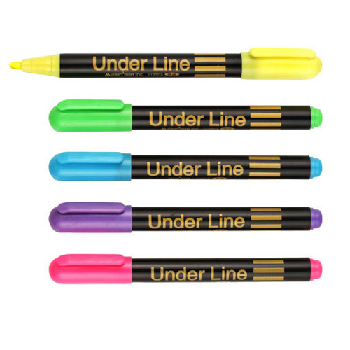 문화연필  언더라인 형광펜 세트