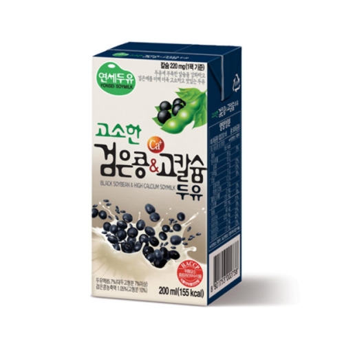 연세두유 고소한 검은콩 고칼슘 두유 200ml