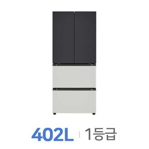 LG전자 오브제컬렉션 김치톡톡 네이처 Z407MBG141 (2023년형) (블랙+그레이)