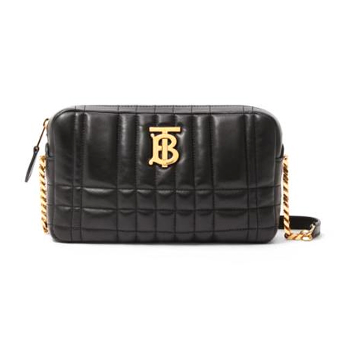 버버리 퀼팅 레더 스몰 롤라 카메라 백_80608941
