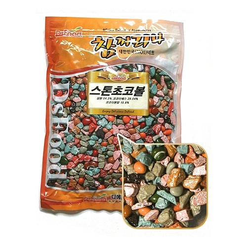 디에스푸드  우리존 참꺼리나 스톤초코볼 1kg