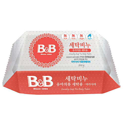  B&B 세탁비누 유아의류 아카시아 200g [3개]