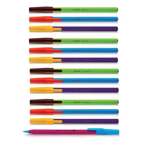 모나미  153 스틱 비비드 볼펜 0.7mm