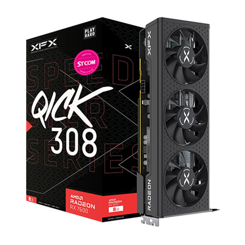 XFX  라데온 RX 7600 QICK 308 BLACK D6 8GB