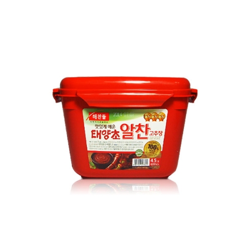 해찬들 맛있게 매운 태양초 알찬 고추장 4.5kg