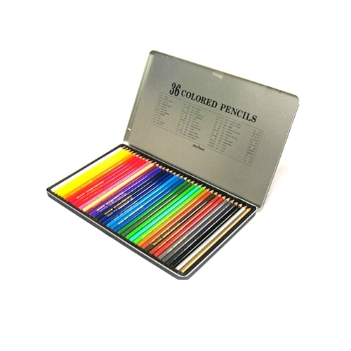 문화  넥스프로 고급 색연필 틴케이스