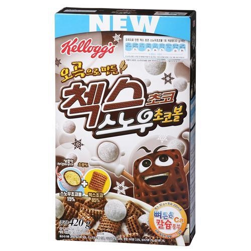 켈로그  오곡으로 만든 첵스초코 스노우 초코볼 420g