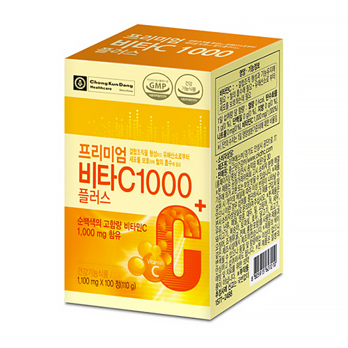 종근당건강 프리미엄 비타C 1000 플러스 100정 [2개]