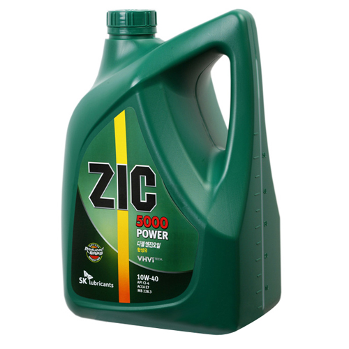 SK엔무브 ZIC 5000 파워 10W40 디젤용 6L