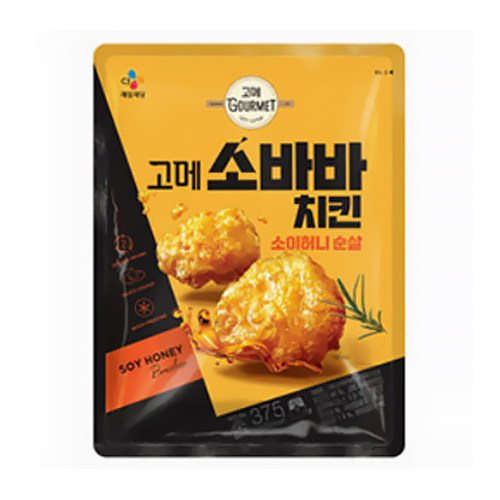 CJ제일제당 고메 소바바치킨 소이허니 순살 375g