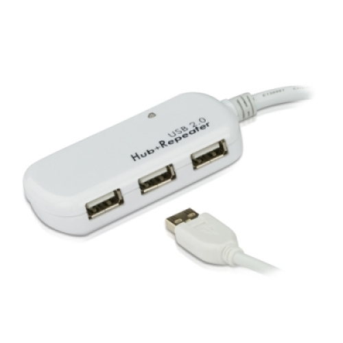 ATEN  USB 2.0 연장기 + 4포트 허브 (UE2120H)