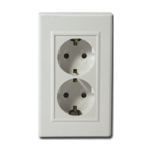 일신전기  일신 매입 2구 접지 콘센트