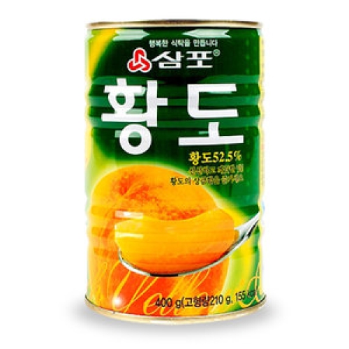 삼포  황도 슬라이스 400g