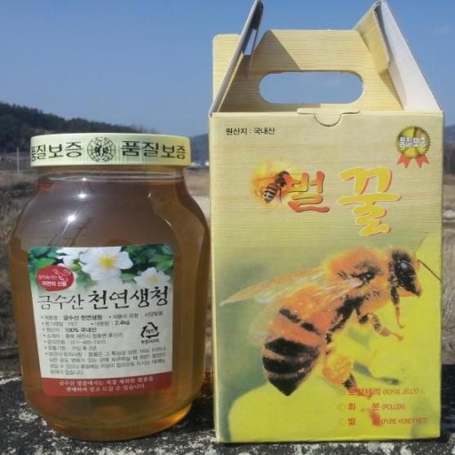 금수산벌꿀 아카시아꿀 튜브 1kg