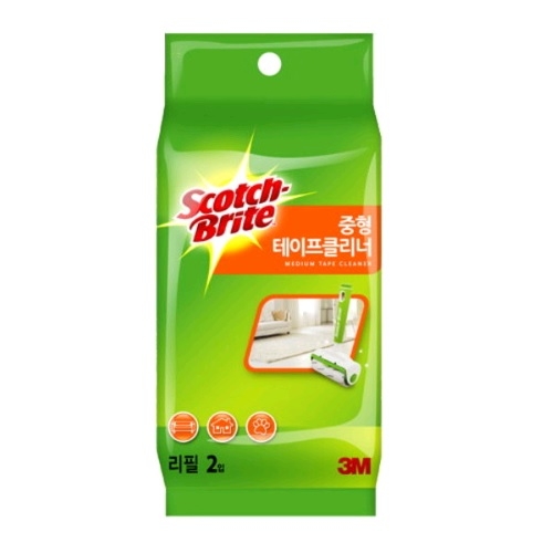 3M 스카치브라이트 중형 테이프클리너 리필 2롤