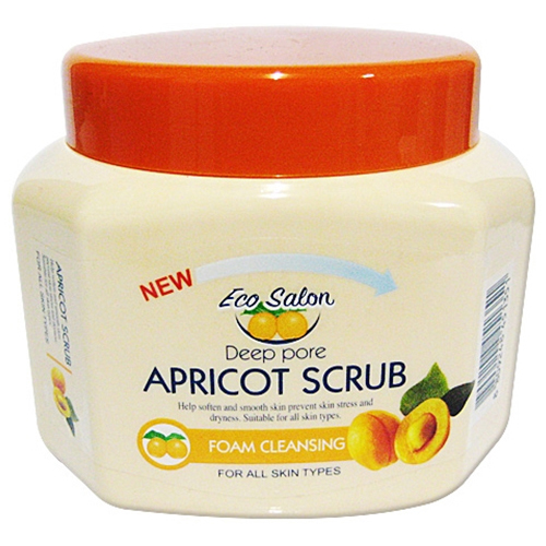 에코살롱 살구 스크럽 폼 클렌저 500ml