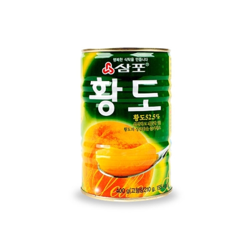 삼포  황도 슬라이스 400g