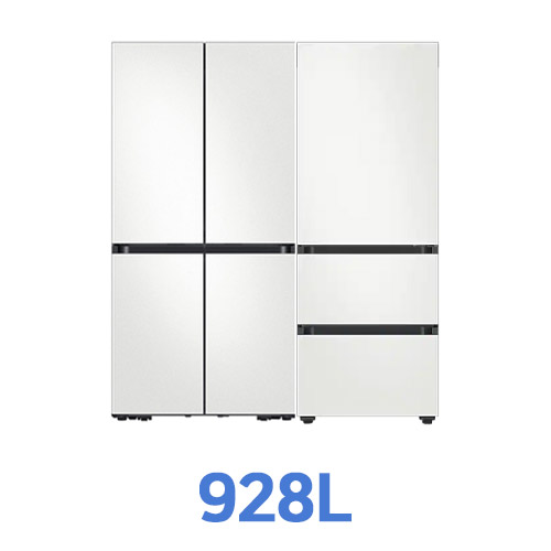 삼성전자 비스포크 키친핏 코타 RF60C9012AP + RQ33C7402AP (화이트)