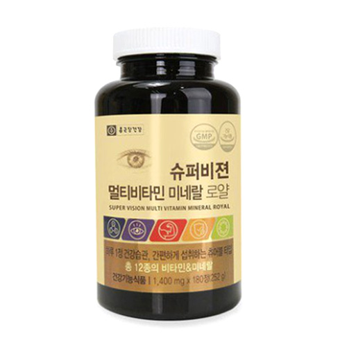  종근당건강 슈퍼비젼 멀티비타민 미네랄 로얄 1400mg 180정[1개]