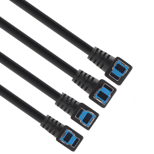 강원전자 NETmate USB3.0 AM-BM(오른쪽 꺾임) 케이블