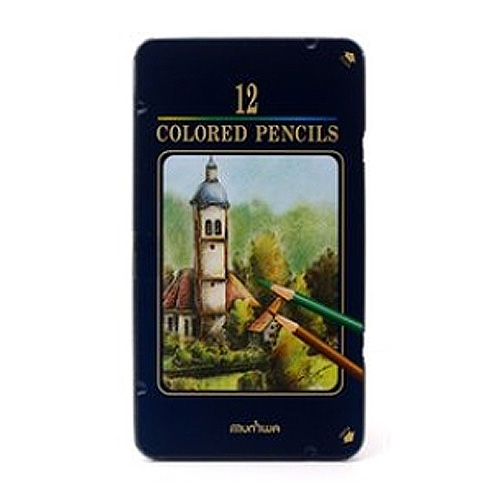 문화  넥스프로 고급 색연필 틴케이스