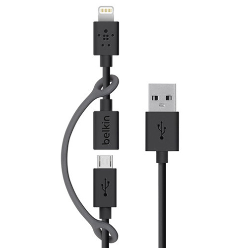 벨킨  라이트닝 커넥터 + 마이크로 5핀 케이블 (F8J080bt)