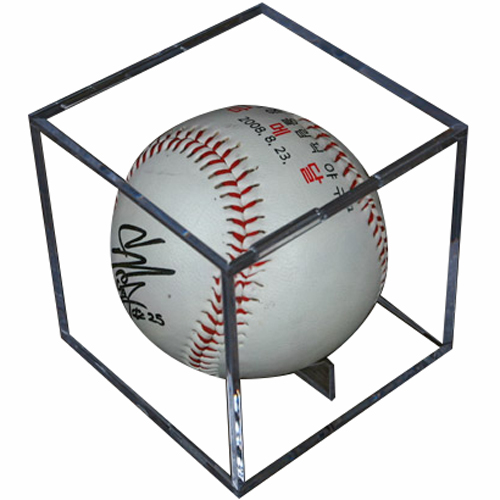 BL유한공사 투명 큐브 야구공 보관 케이스