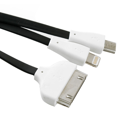 라이트컴 Coms 3in1 애플 30핀 + 라이트닝 8핀 + 마이크로 5핀 멀티케이블